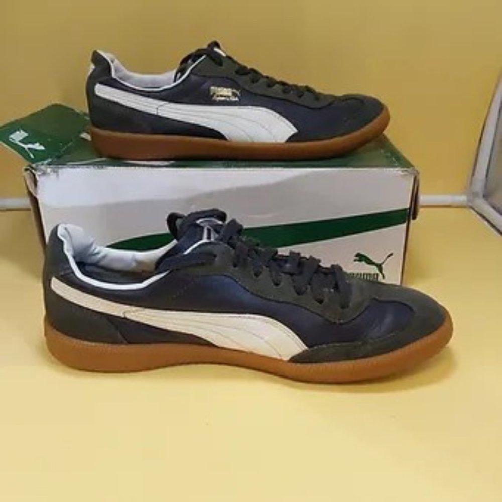 Super Liga OG Retro Leather Sneaker  in Navy Blue